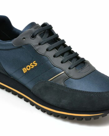 Comandă Încălțăminte Damă, la Reducere  Pantofi sport HUGO BOSS bleumarin, 152, din material textil Branduri de top ✓