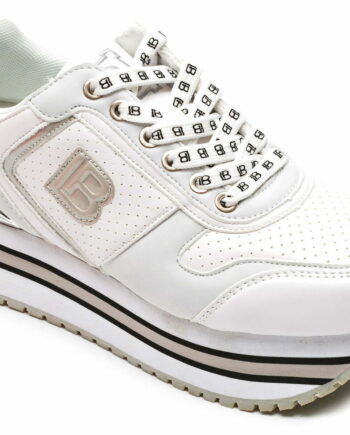 Comandă Încălțăminte Damă, la Reducere  Pantofi sport LAURA BIAGIOTTI albi, 7522, din piele ecologica Branduri de top ✓