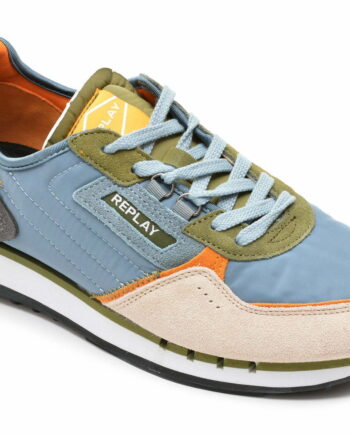 Comandă Încălțăminte Damă, la Reducere  Pantofi sport REPLAY albastri, MS2M16T, din material textil si piele naturala Branduri de top ✓