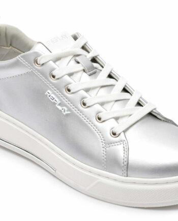 Comandă Încălțăminte Damă, la Reducere  Pantofi sport REPLAY argintii, WZ2S09S, din piele ecologica Branduri de top ✓