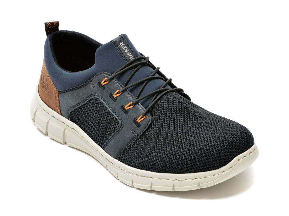 Comandă Încălțăminte Damă, la Reducere  Pantofi sport RIEKER bleumarin, B7796, din material textil Branduri de top ✓
