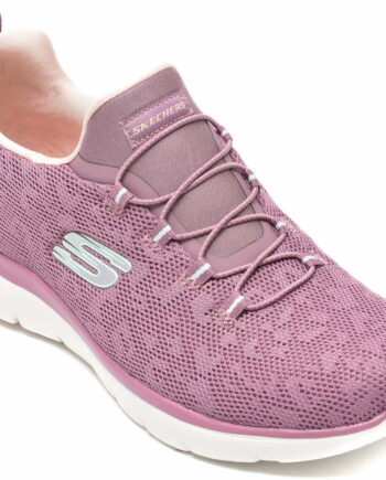Comandă Încălțăminte Damă, la Reducere  Pantofi sport SKECHERS mov, SUMMITS, din material textil Branduri de top ✓