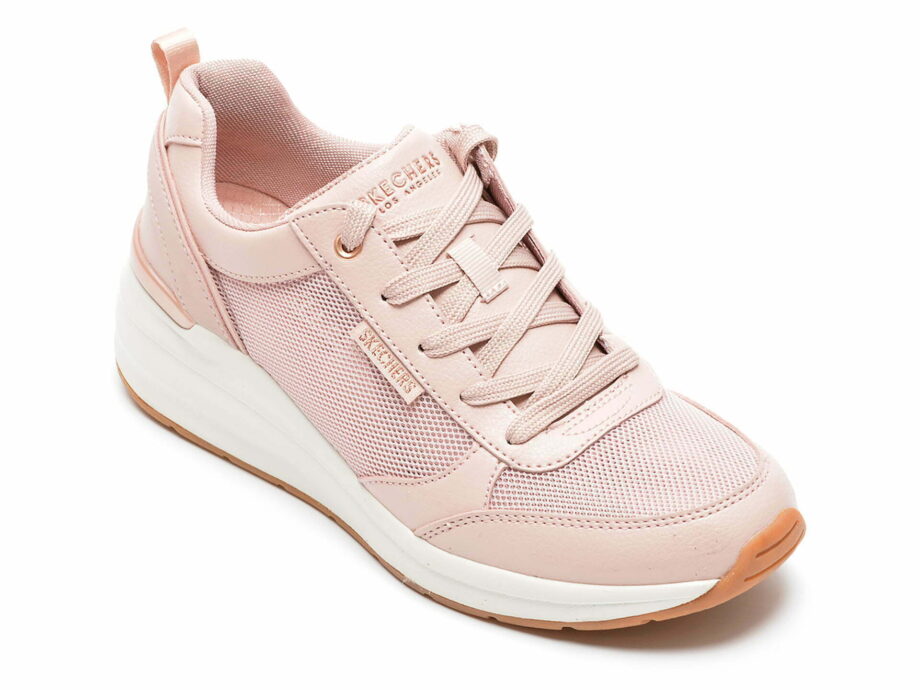 Comandă Încălțăminte Damă, la Reducere  Pantofi sport SKECHERS roz, BILLION, din material textil si piele ecologica Branduri de top ✓