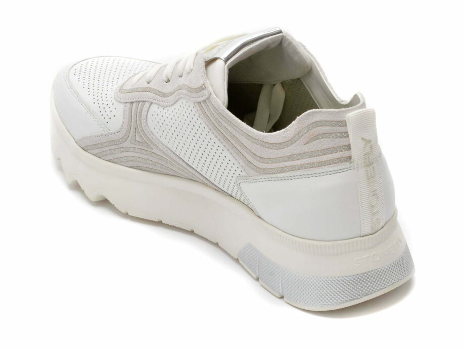 Comandă Încălțăminte Damă, la Reducere  Pantofi sport STONEFLY albi, SPOCK30, din piele naturala Branduri de top ✓