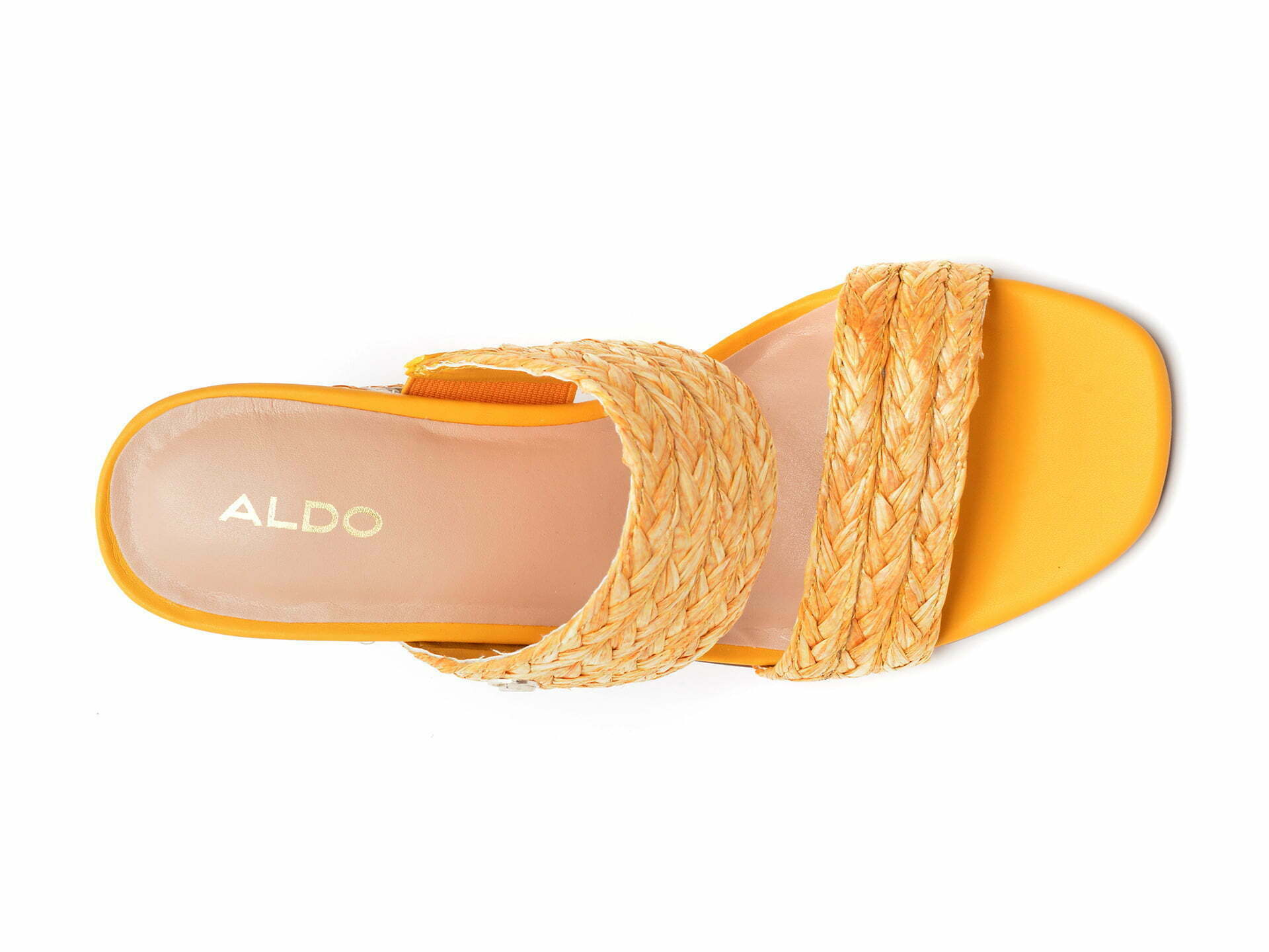 Comandă Încălțăminte Damă, la Reducere  Papuci ALDO galbeni, WAVAN700, din material textil Branduri de top ✓