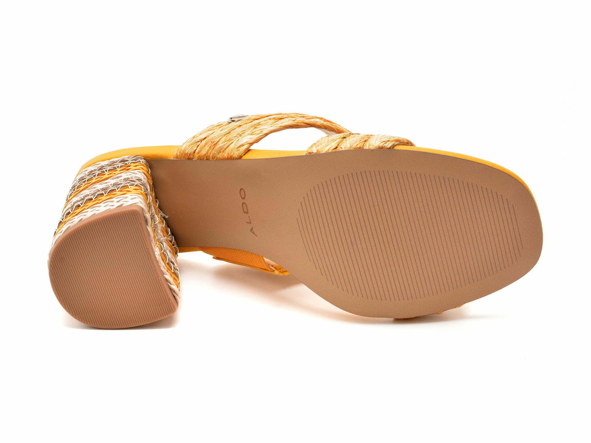 Comandă Încălțăminte Damă, la Reducere  Papuci ALDO galbeni, WAVAN700, din material textil Branduri de top ✓