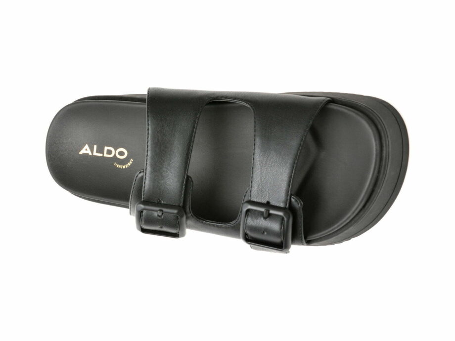Comandă Încălțăminte Damă, la Reducere  Papuci ALDO negre, JIKA007, din piele ecologica Branduri de top ✓