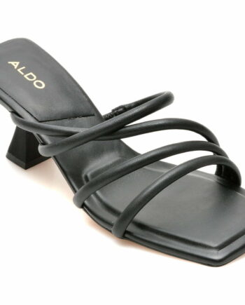 Comandă Încălțăminte Damă, la Reducere  Papuci ALDO negre, VAK001, din piele ecologica Branduri de top ✓