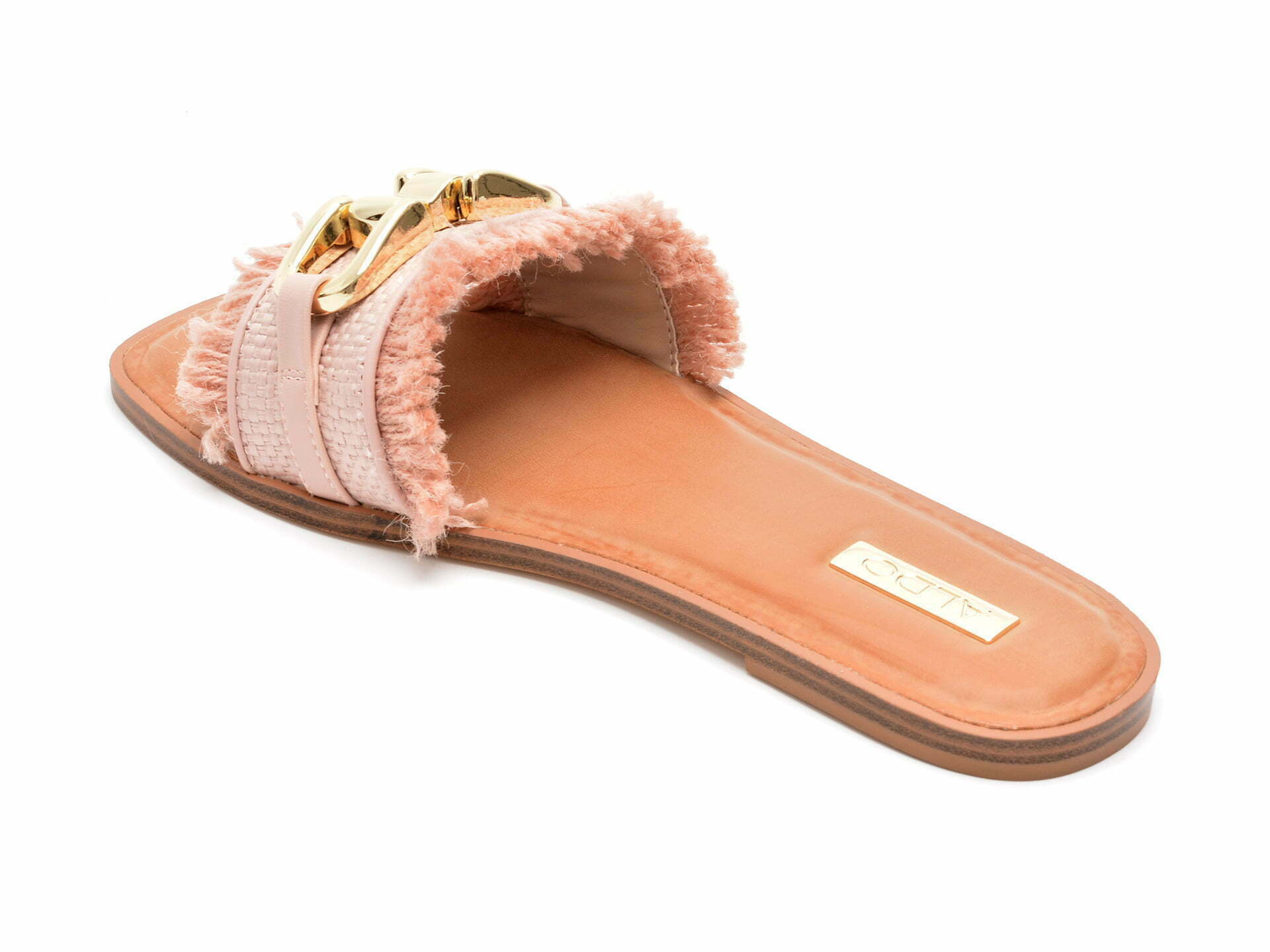 Comandă Încălțăminte Damă, la Reducere  Papuci ALDO roz, FRINGIE680, din piele ecologica si material textil Branduri de top ✓