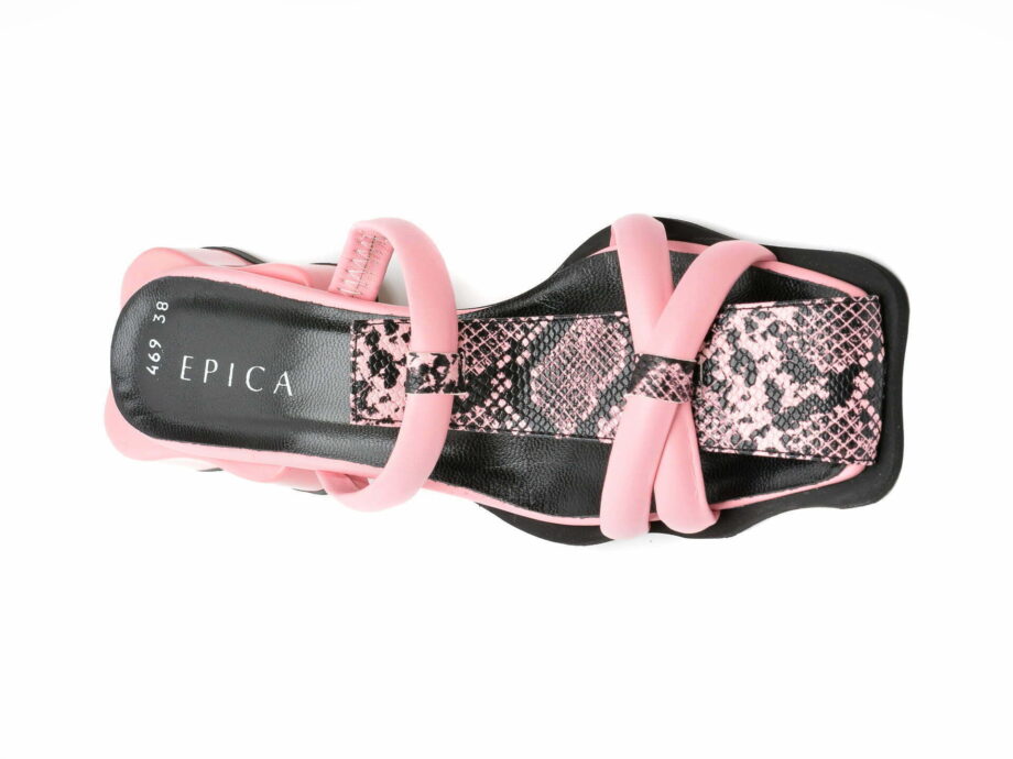 Comandă Încălțăminte Damă, la Reducere  Papuci EPICA roz, 43469, din piele naturala Branduri de top ✓