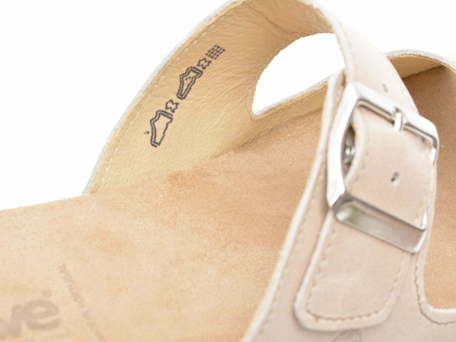 Comandă Încălțăminte Damă, la Reducere  Papuci SUAVE bej, 12507T, din piele naturala Branduri de top ✓