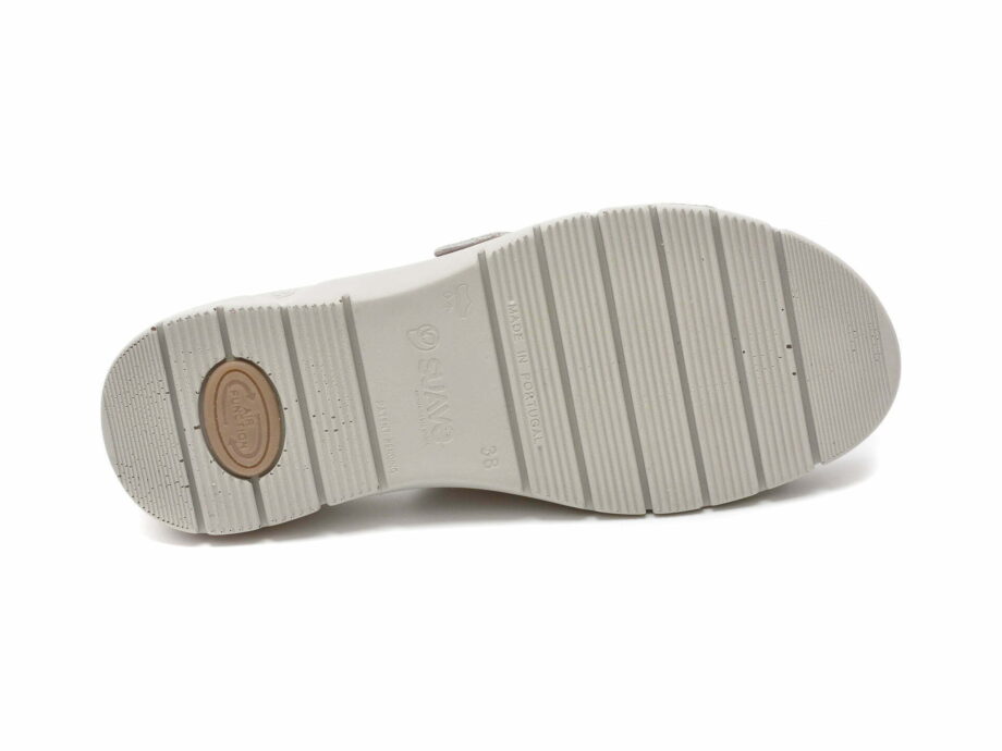Comandă Încălțăminte Damă, la Reducere  Papuci SUAVE gri, 12507T, din piele naturala Branduri de top ✓