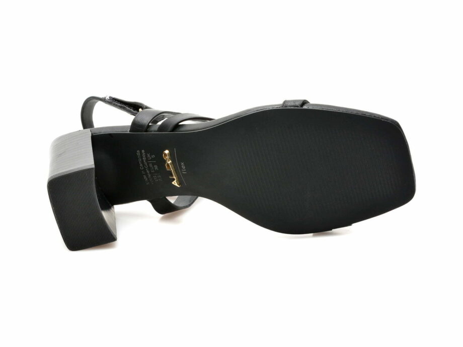 Comandă Încălțăminte Damă, la Reducere  Sandale ALDO negre, WOEJAN001, din piele naturala Branduri de top ✓