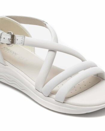 Comandă Încălțăminte Damă, la Reducere  Sandale GEOX albe, D25SVC, din piele naturala Branduri de top ✓