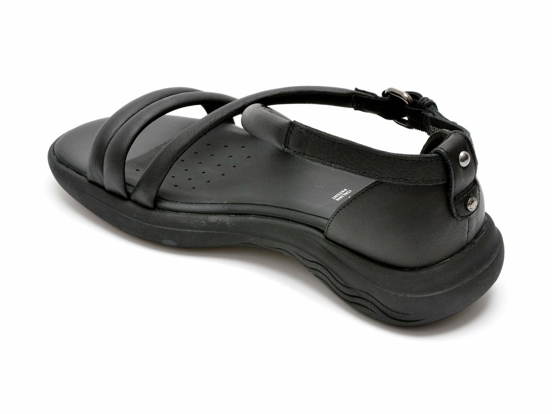 Comandă Încălțăminte Damă, la Reducere  Sandale GEOX negre, D25SVC, din piele naturala Branduri de top ✓