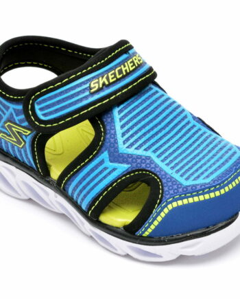 Comandă Încălțăminte Damă, la Reducere  Sandale SKECHERS albastre, HYPNO-SPLASH, din piele ecologica Branduri de top ✓