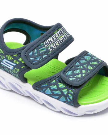 Comandă Încălțăminte Damă, la Reducere  Sandale SKECHERS bleumarin, din piele ecologica Branduri de top ✓
