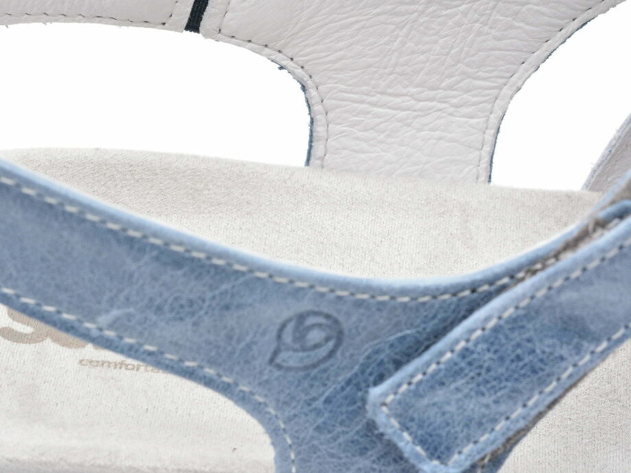 Comandă Încălțăminte Damă, la Reducere  Sandale SUAVE albastre, 12519, din piele naturala Branduri de top ✓