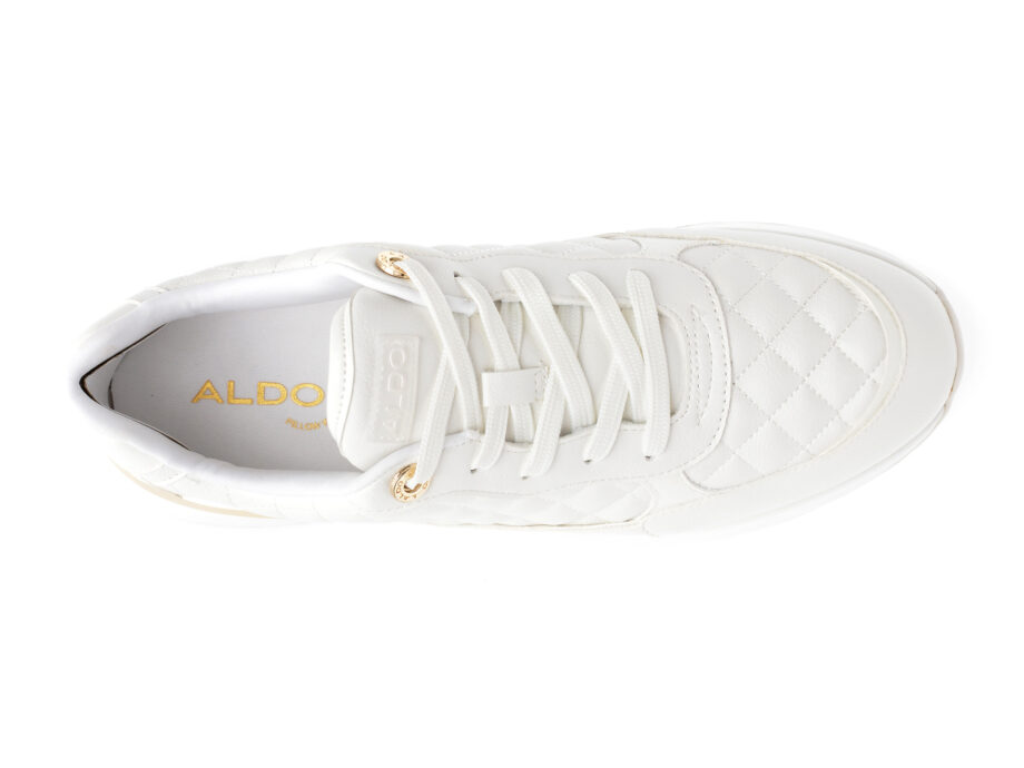 Comandă Încălțăminte Damă, la Reducere  Pantofi ALDO albi, COSMICSTEP100, din piele ecologica Branduri de top ✓