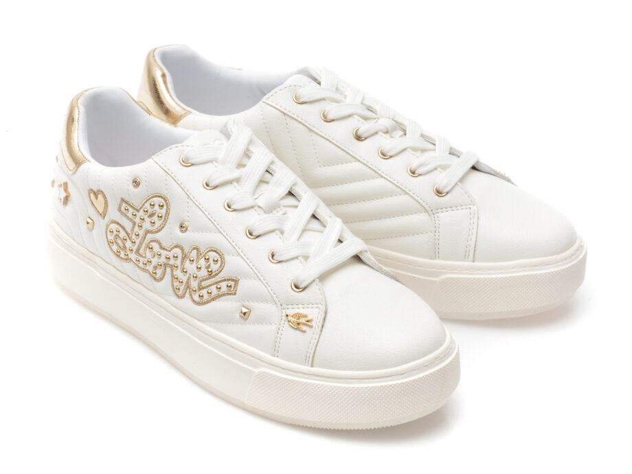 Comandă Încălțăminte Damă, la Reducere  Pantofi ALDO albi, LOVENOW972, din piele ecologica Branduri de top ✓