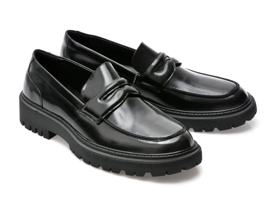 Comandă Încălțăminte Damă, la Reducere  Pantofi ALDO negri, BIGTHINK001, din piele naturala lacuita Branduri de top ✓