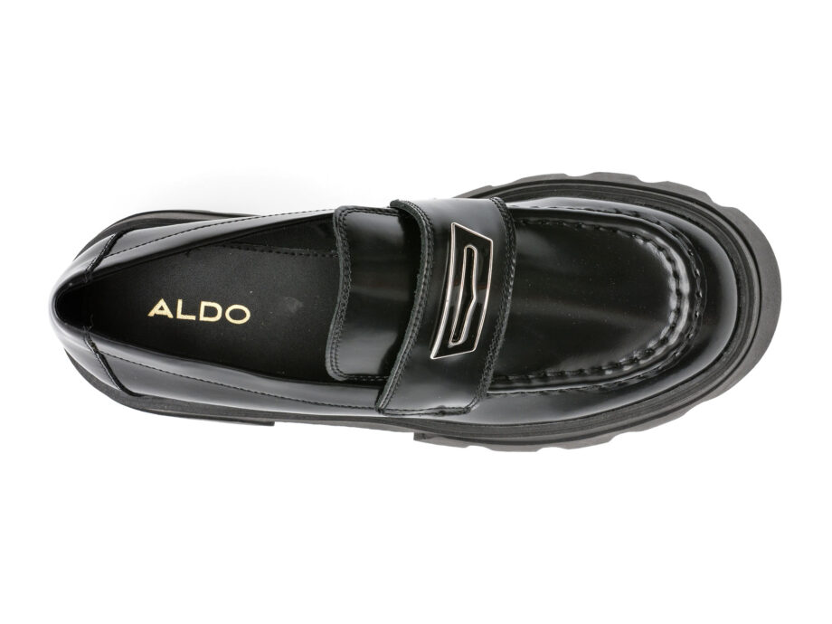 Comandă Încălțăminte Damă, la Reducere  Pantofi ALDO negri, GRANDWALK001, din piele naturala lacuita Branduri de top ✓