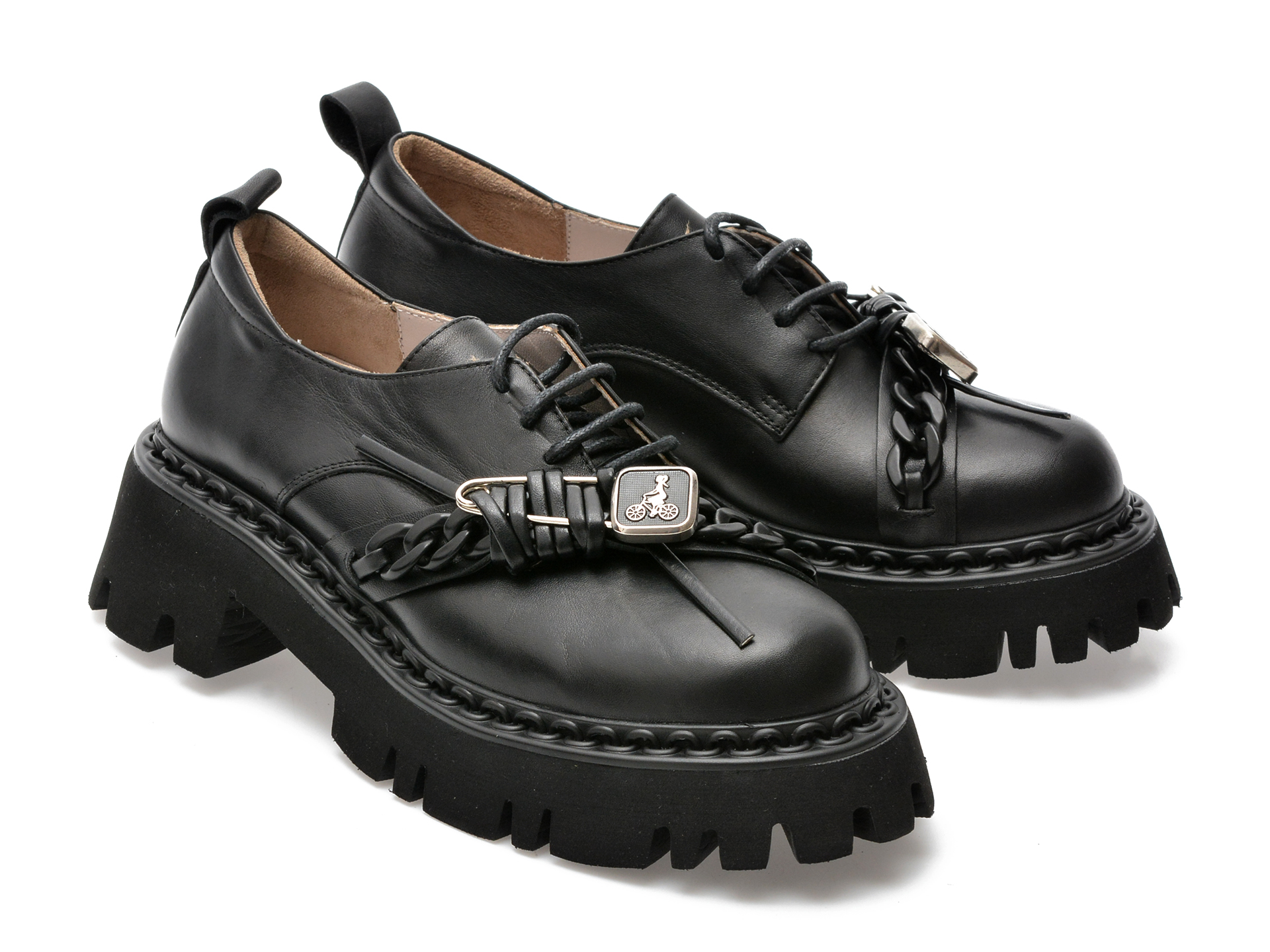 Comandă Încălțăminte Damă, la Reducere  Pantofi EPICA negri, 2088800, din piele naturala Branduri de top ✓