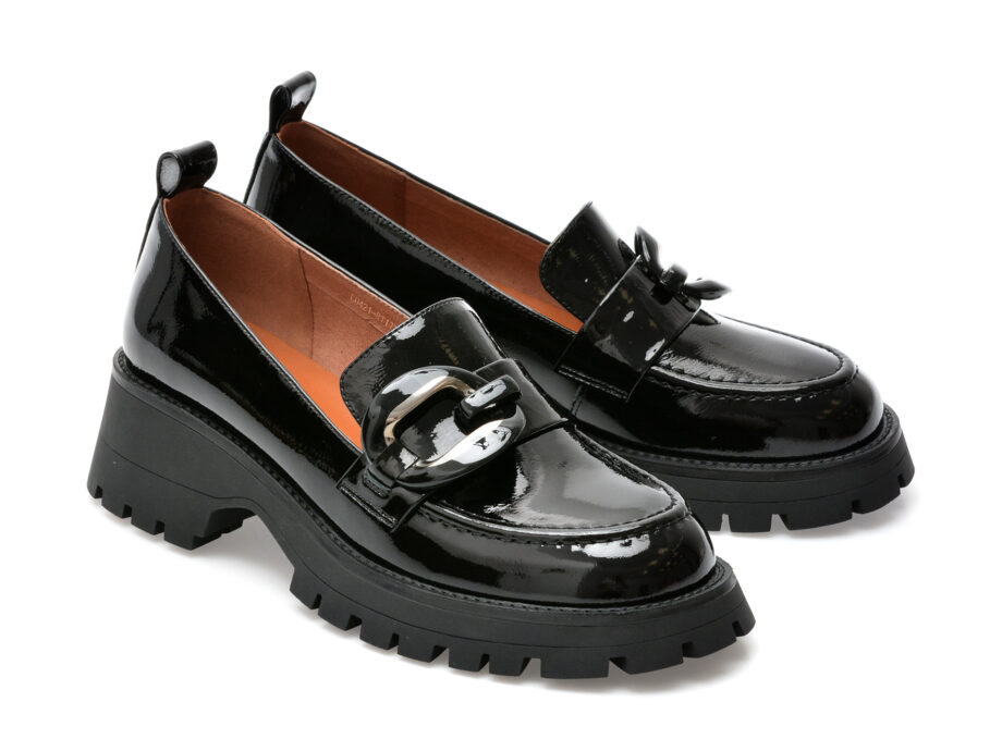 Comandă Încălțăminte Damă, la Reducere  Pantofi EPICA negri, RT1779, din piele naturala lacuita Branduri de top ✓