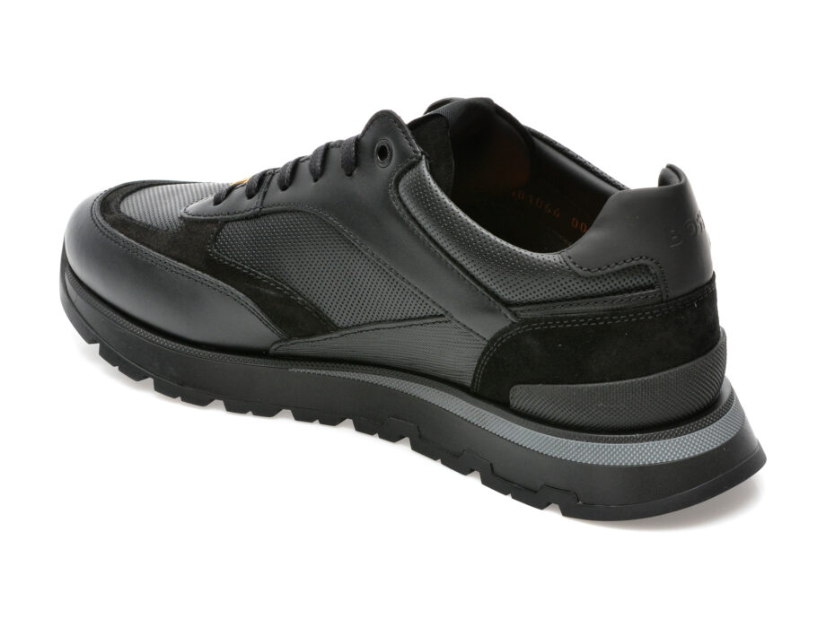 Comandă Încălțăminte Damă, la Reducere  Pantofi HUGO BOSS negri, 1066, din piele naturala Branduri de top ✓