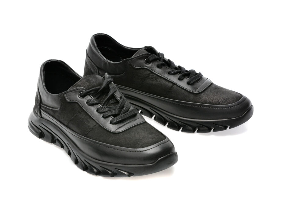 Comandă Încălțăminte Damă, la Reducere  Pantofi OTTER negri, 66174, din piele naturala Branduri de top ✓