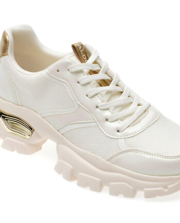 Comandă Încălțăminte Damă, la Reducere  Pantofi sport ALDO albi, ENZIA972, din material textil si piele ecologica Branduri de top ✓