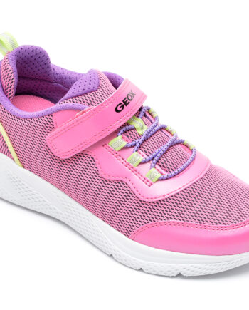 Comandă Încălțăminte Damă, la Reducere  Pantofi sport GEOX roz, J25FWD, din material textil Branduri de top ✓