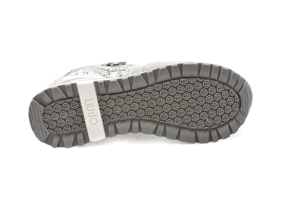 Comandă Încălțăminte Damă, la Reducere  Pantofi sport LIU JO argintii, MAXWO01, din material textil si piele naturala Branduri de top ✓