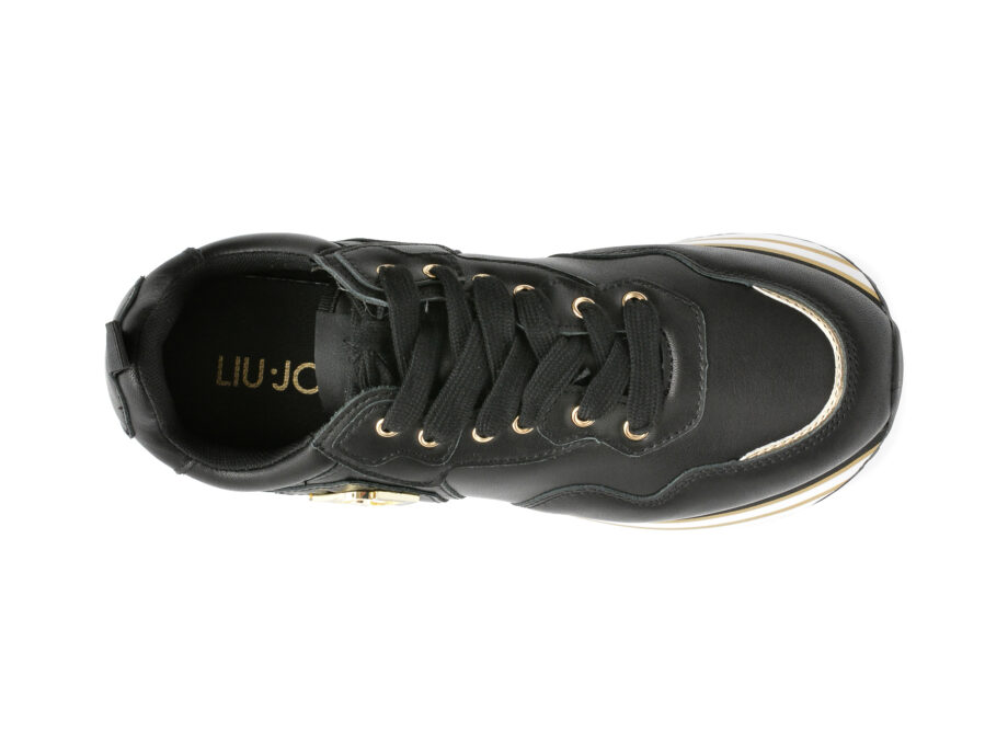 Comandă Încălțăminte Damă, la Reducere  Pantofi sport LIU JO negri, MAXWO01, din piele naturala Branduri de top ✓