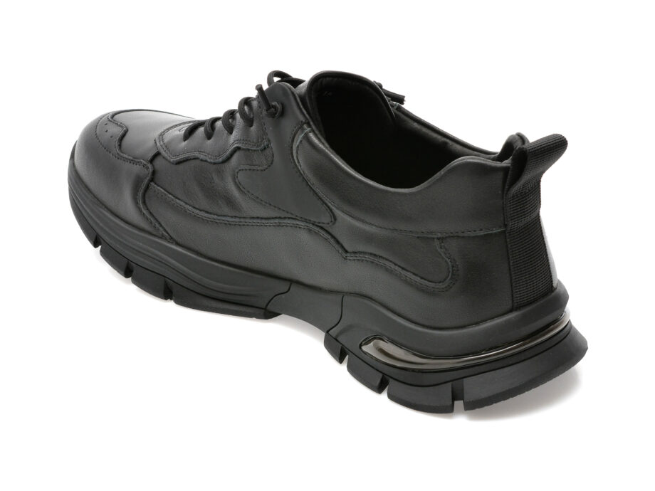 Comandă Încălțăminte Damă, la Reducere  Pantofi sport OTTER negri, 2323, din piele naturala Branduri de top ✓