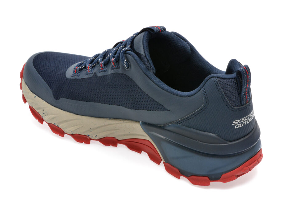 Comandă Încălțăminte Damă, la Reducere  Pantofi sport SKECHERS bleumarin, MAX PROTECT, din material textil si piele ecologica Branduri de top ✓