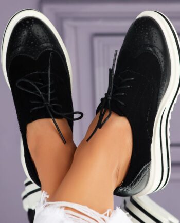 Pantofi Casual Dama Evolet Negri #9354