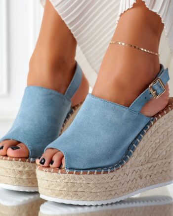 Sandale Dama cu Platforma Ami Albastre #11310