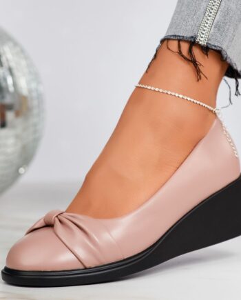 Pantofi Casual Dama cu Platforma Elena Bej #12340