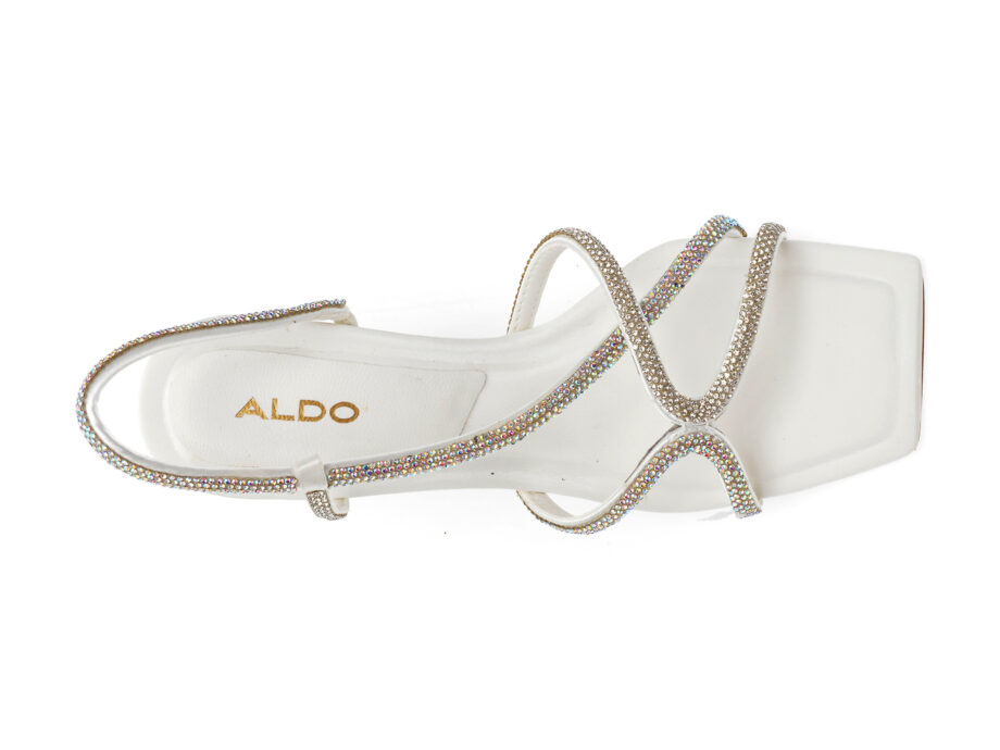 Comandă Încălțăminte Damă, la Reducere  Sandale ALDO albe, KROLEWNA100, din material textil Branduri de top ✓