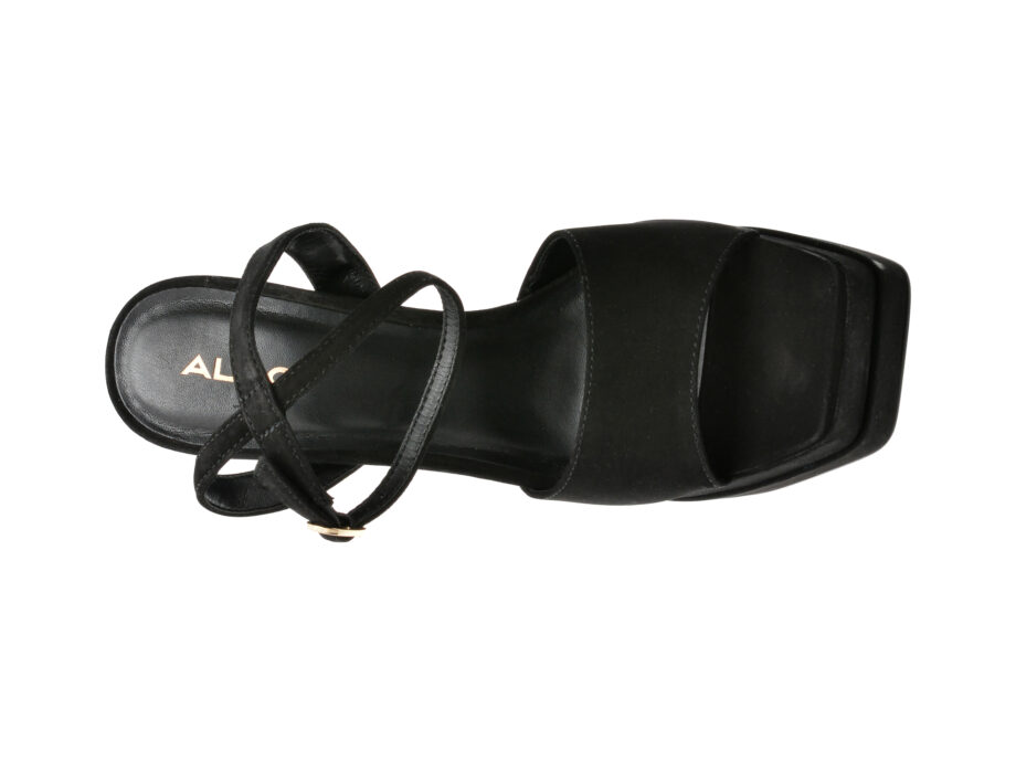 Comandă Încălțăminte Damă, la Reducere  Sandale ALDO negre, KORESEAN001, din nabuc Branduri de top ✓