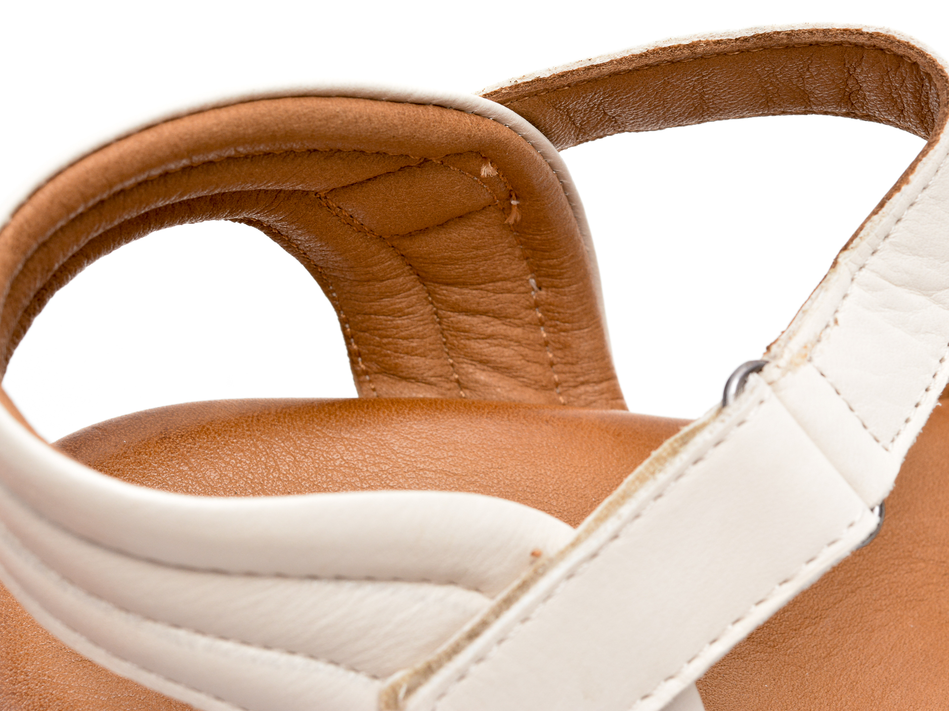 Comandă Încălțăminte Damă, la Reducere  Sandale ANNA LUCCI albe, 1200, din piele naturala Branduri de top ✓