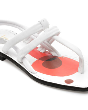 Comandă Încălțăminte Damă, la Reducere  Sandale IMAGE albe, 57156, din piele naturala Branduri de top ✓