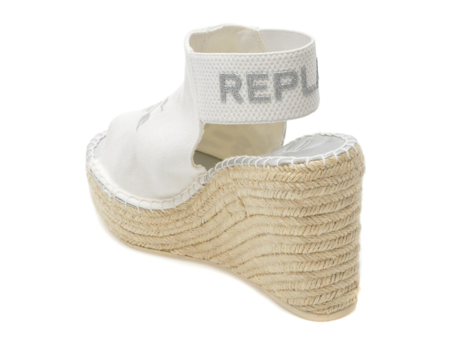 Comandă Încălțăminte Damă, la Reducere  Sandale REPLAY albe, WP4G22T, din material textil Branduri de top ✓