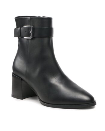 Calvin Klein Botine Almond Ankle Boot W Hw 55-Lth HW0HW01247 Negru