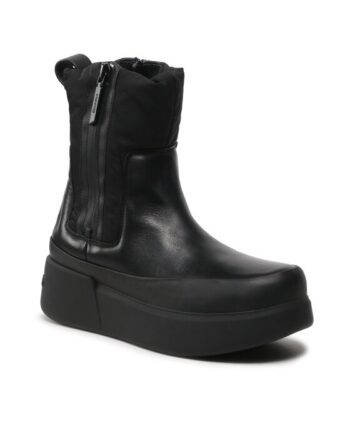 Calvin Klein Botine Padded Nylon Ankle Boot HW0HW01262 Negru