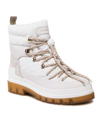 Tommy Hilfiger Botine Laced Outdoor Boot FW0FW06610 Alb