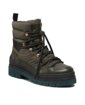 Tommy Hilfiger Botine Laced Outdoor Boot FW0FW06610 Verde
