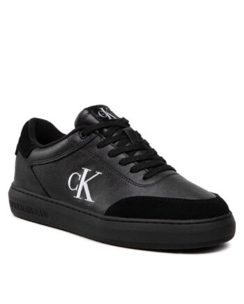 Calvin Klein Jeans Sneakers Casual Cupsole Laceup Low Mono YM0YM00496 Negru
