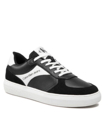 Calvin Klein Jeans Sneakers Casual Cupsole Laceup Low Su-Lth YM0YM00494 Negru